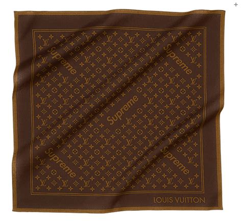 louis vuitton bandana brown